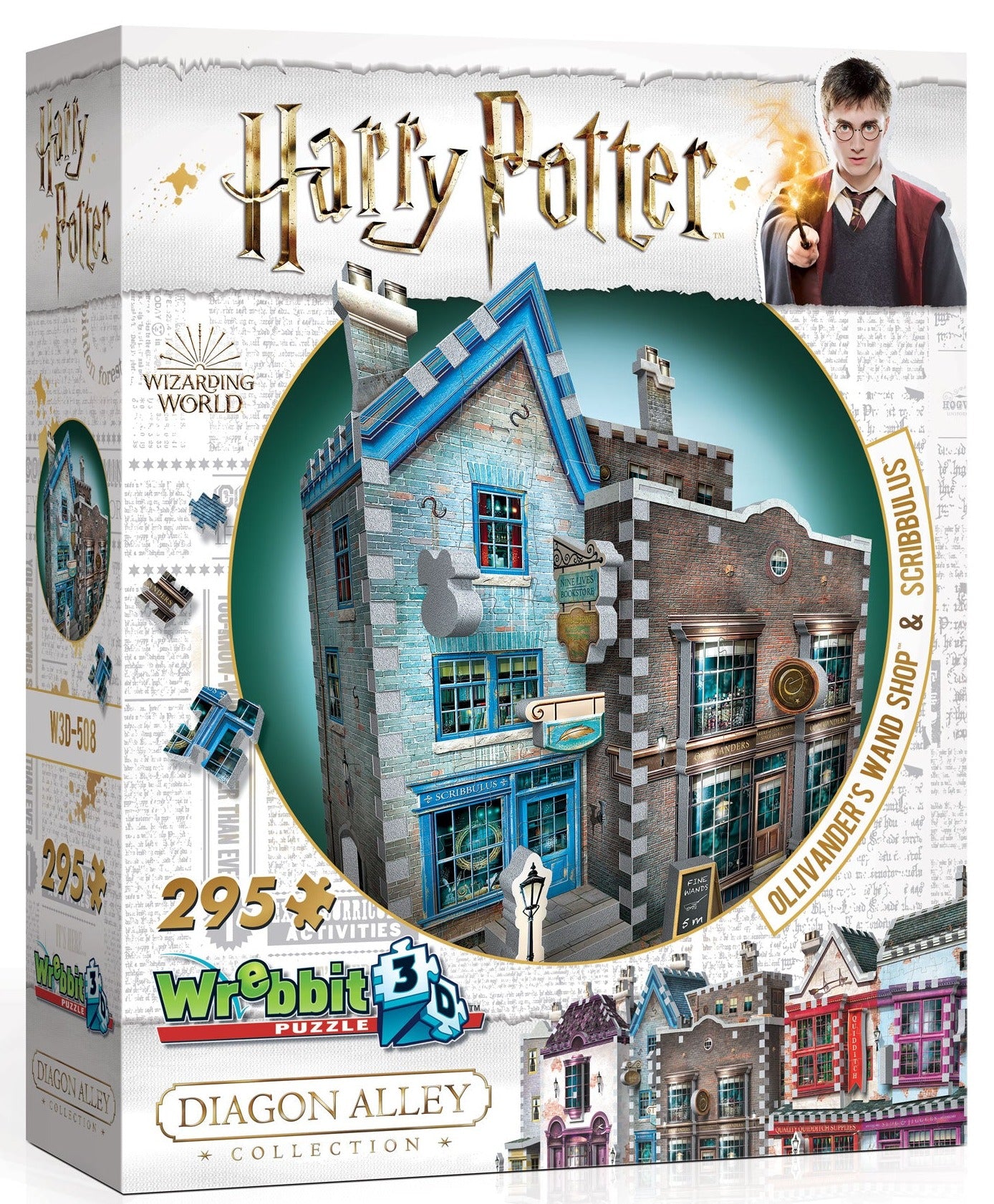 Ollivander's Wand Shop and Scribbulus 3D Puzzle
