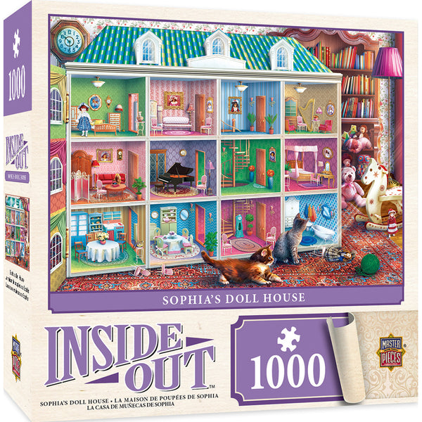 Inside Out Sophia's Dollhouse 1000pc Puzzle