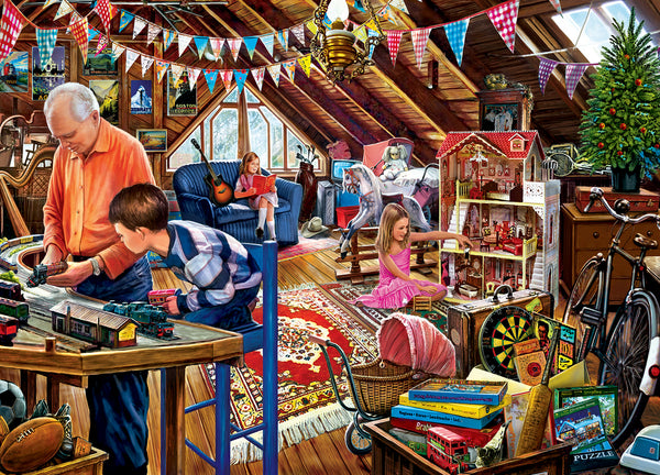 Playtime in the Attic 1000pc Puzzle