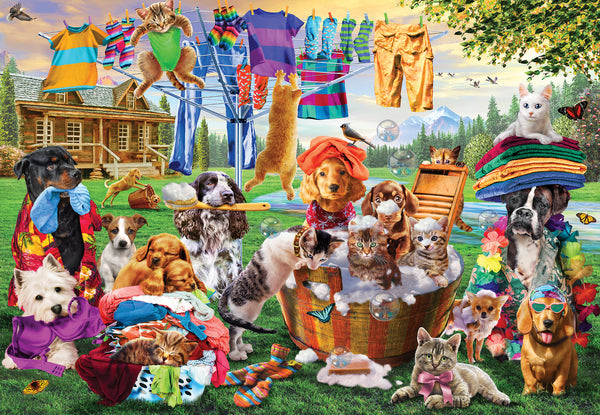 Laundry Day Rascals 1000pc Puzzle