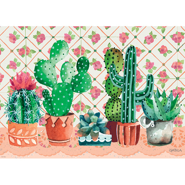 Cactus Family Lovely Times 1000pc Puzzle