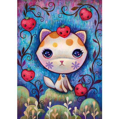 Dreaming Strawberry Kitten 1000pc Puzzle