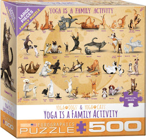 Yoga is a Family Activity  500pc Large Piece Puzzle