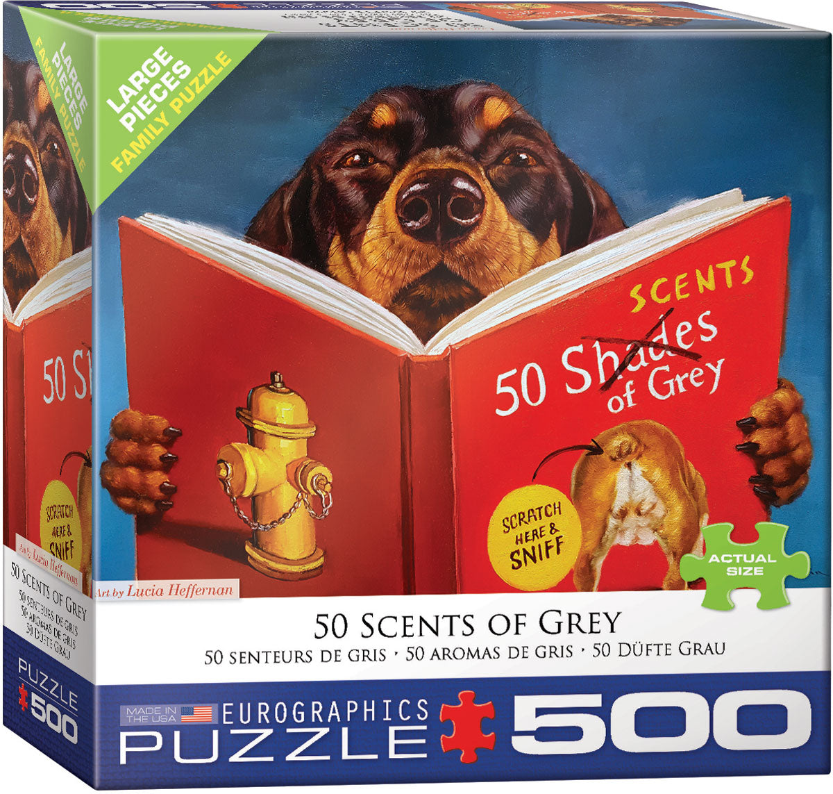 50 Scents of Grey  500pc Large Piece Puzzle