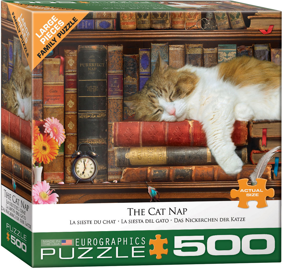 The Cat Nap 500pc Large Piece Puzzle