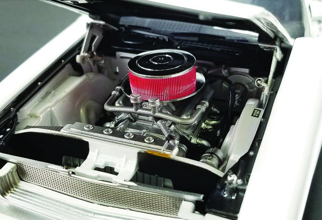 Under the Hood view of a 1970 Dodge challenger diecast model car