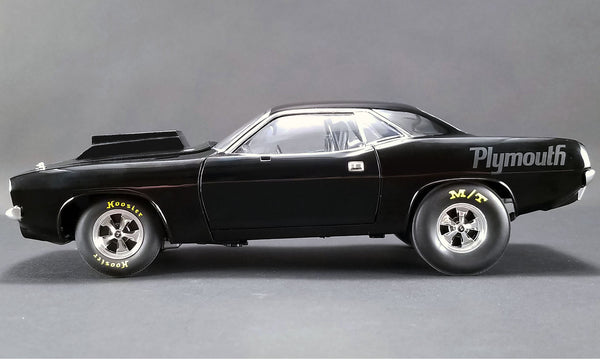 1/18 1971 Plymouth Drag Cuda Gloss Black