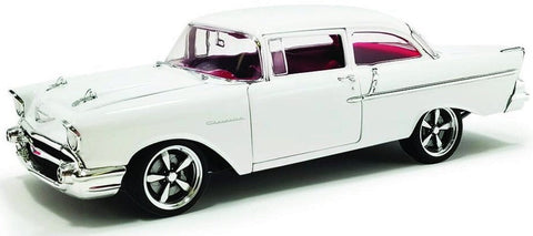 1/18 1957 Chevrolet 150 Restomod White