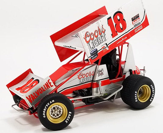 1/64 scale diecast model sprint car with "Coors Light" branding.