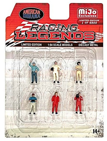 Package of 6 race themed figures
