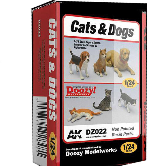 1/24 Cats & Dogs (3 of each)