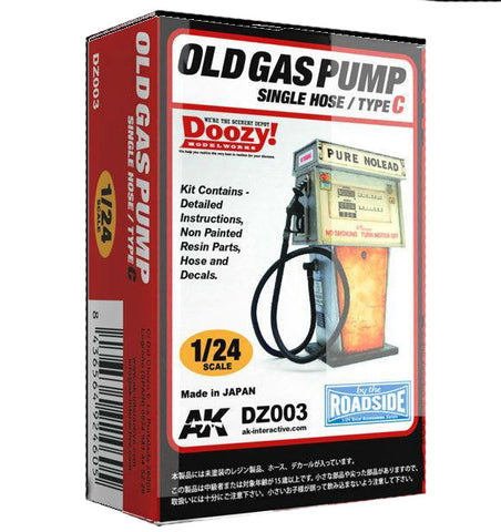 1/24 Doozy Series: Pure NO LEAD Old-Type Gas Pump w/Single Hose Resin Kit