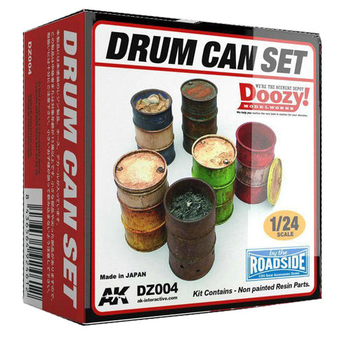 1/24 Doozy Series: Drums/Barrels with Lids (6) Resin Kit