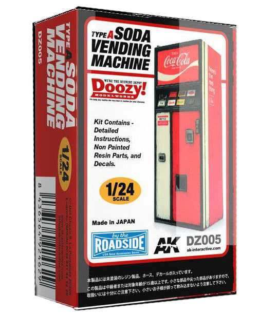 1/24 Doozy Series: Coca-Cola Soda Vending Machine Resin Kit