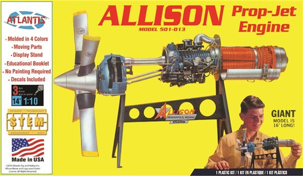 1/10 Allison Prop Jet 501-D13 Engine