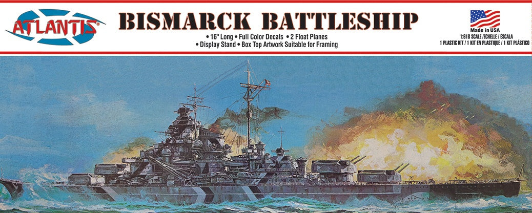 1/618 Bismarck German Battleship 16"