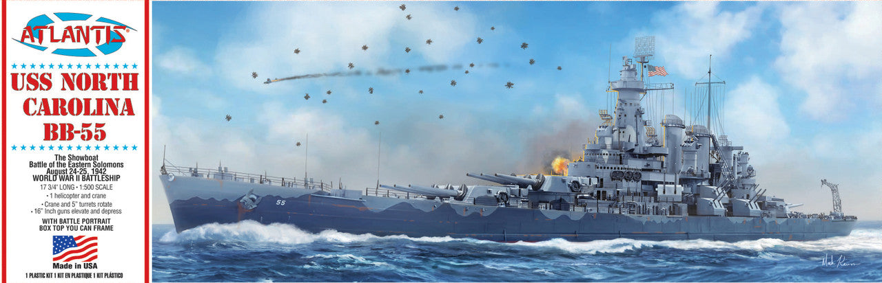 1/500 USS North Carolina BB-55