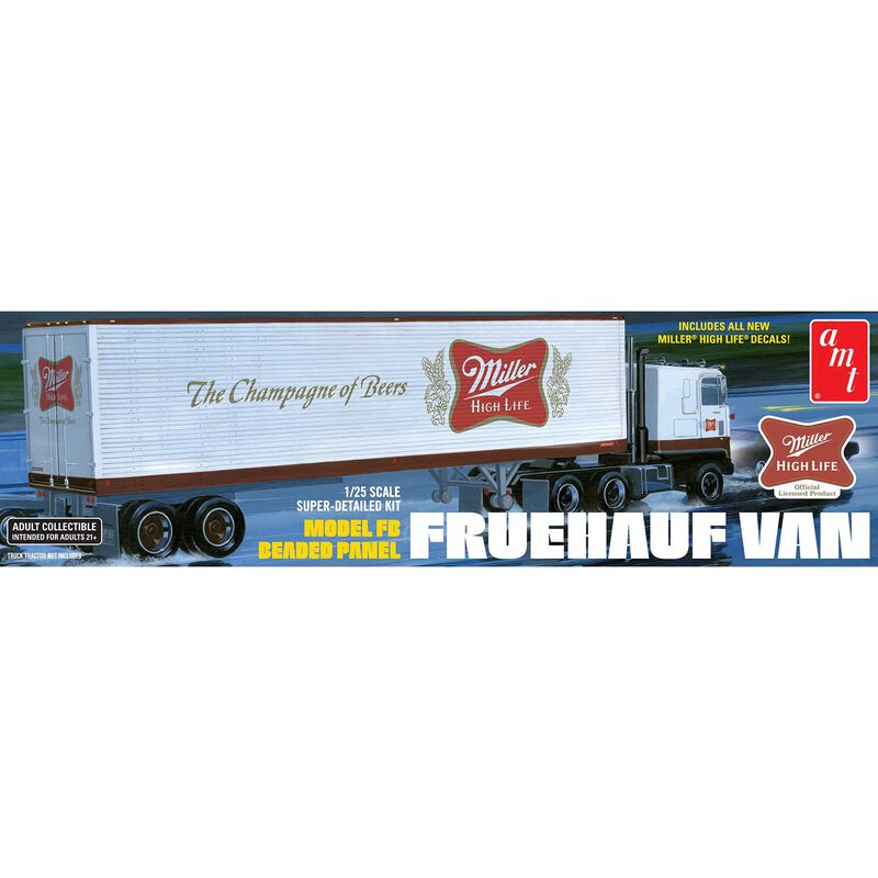 1/25 Fruehauf 40' Semi Trailer 'Miller Beer'