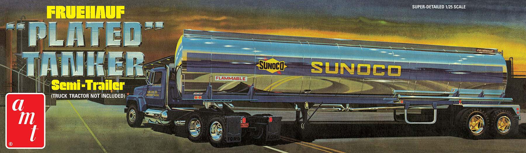 1/25 Fruehauf Plated Tanker Semi Trailer (Sunoco)