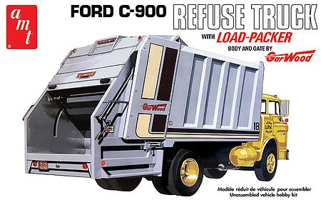 1/25 Ford C900 Refuse Garbage Truck with Load Packer