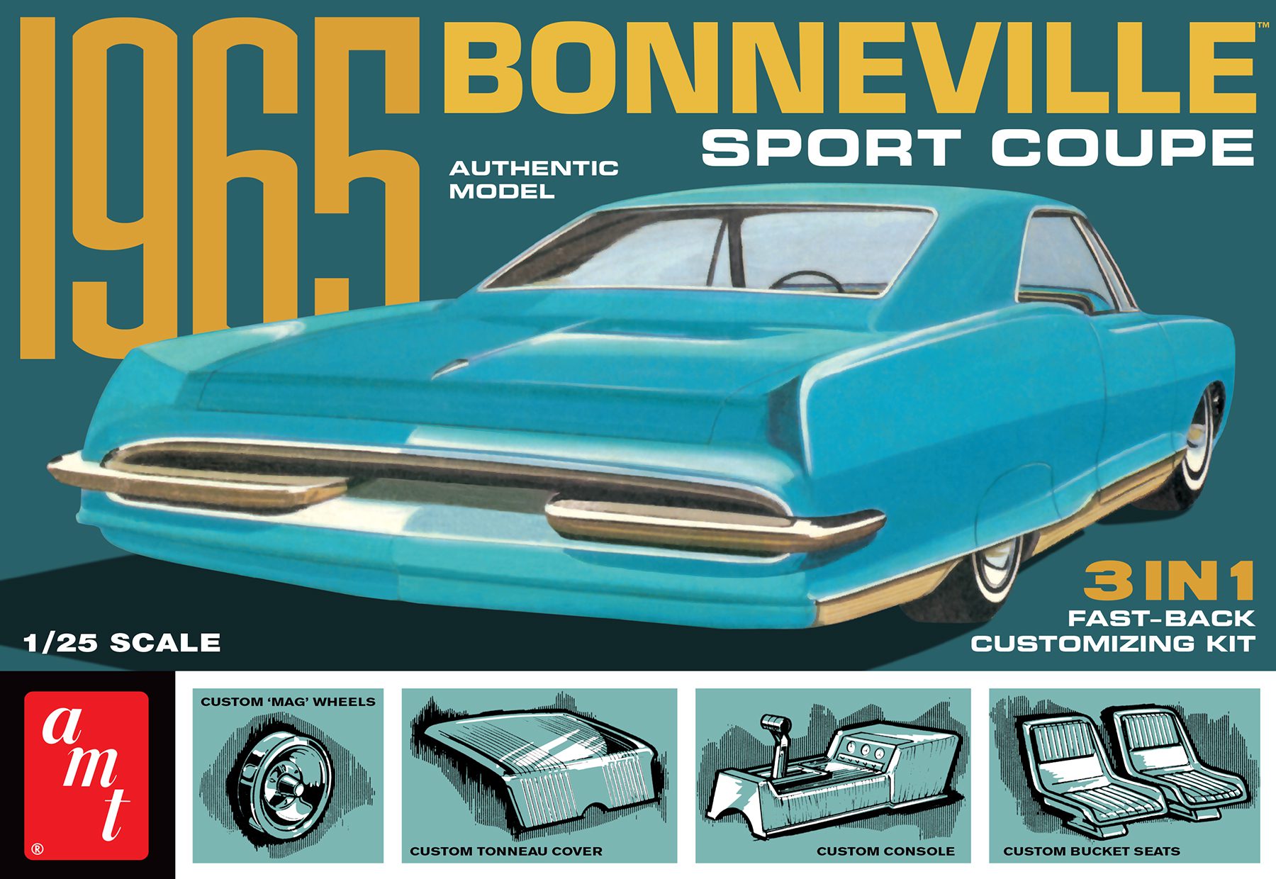 1/25 1965 Pontiac Bonneville Sport Coupe (3 'n 1)