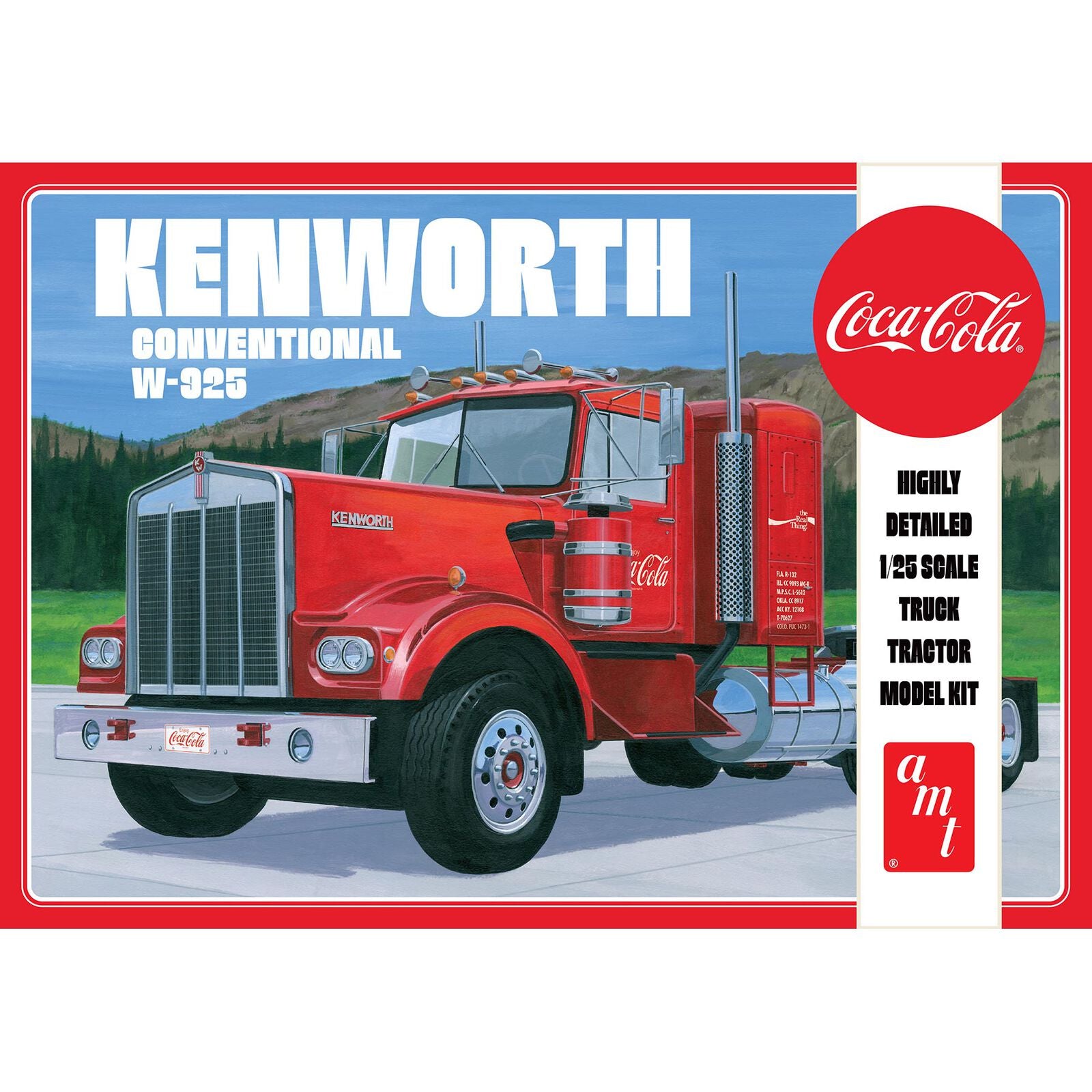 1/25 Kenworth W-925 Tractor Trailer Coca-Cola
