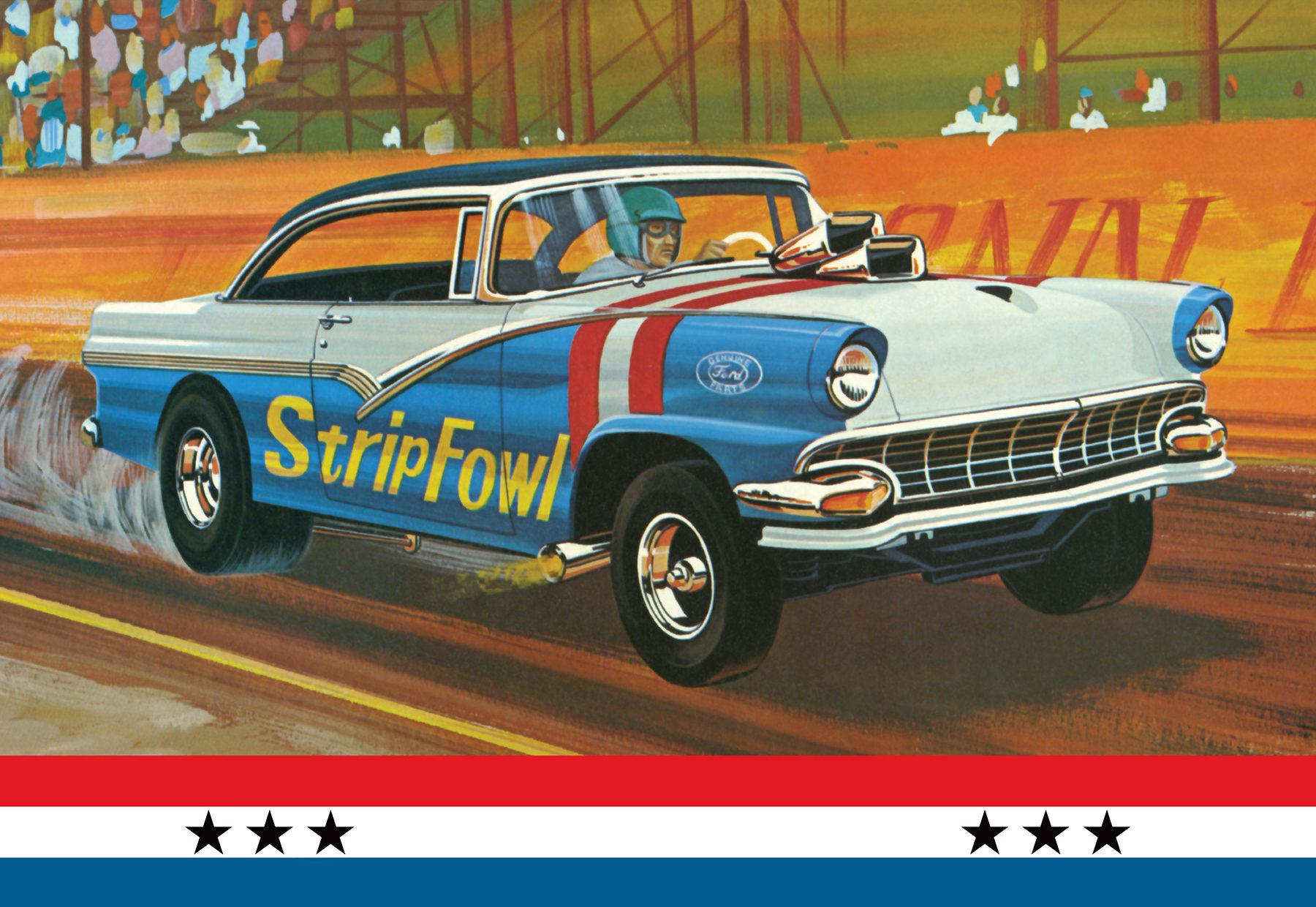 1/25 1956 Ford Victoria Hardtop (3 'n 1) Stock, Custom, Racing