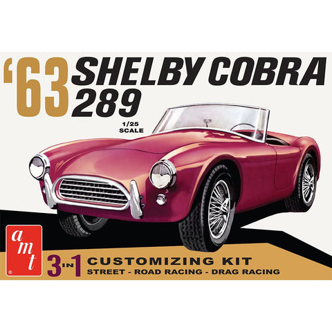 1/25 1963 Shelby Cobra 289 3 in 1 Kit