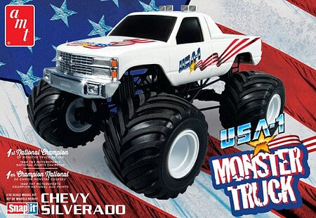 1/32 Chevy Silverado Monster Truck USA-1 Snap