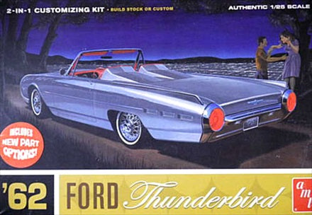 1/25 1962 Ford Thunderbird Plastic Model Kit