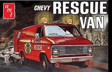 1/25 1975 Chevy Rescue Van Red
