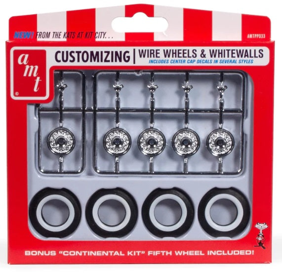 1/25 KH Wire Wheels/Tires Parts Pack