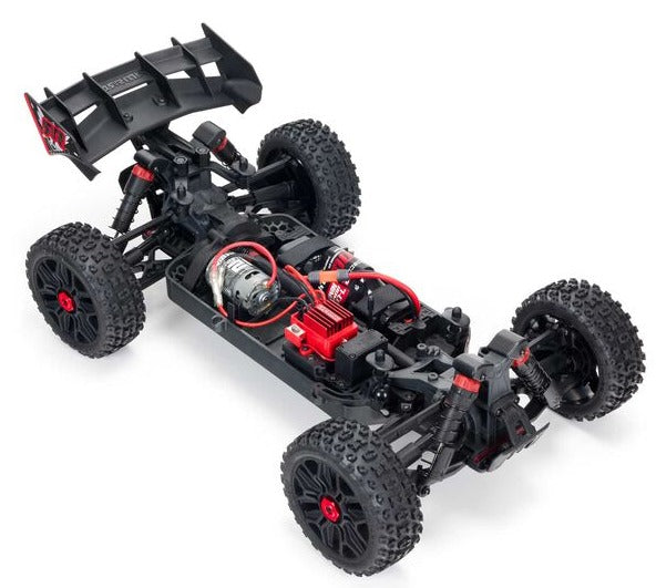 Overhead view of buggy chassis.