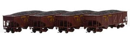 HO 34' 2-Bay Hopper with Coal Load, UP #2 (4)