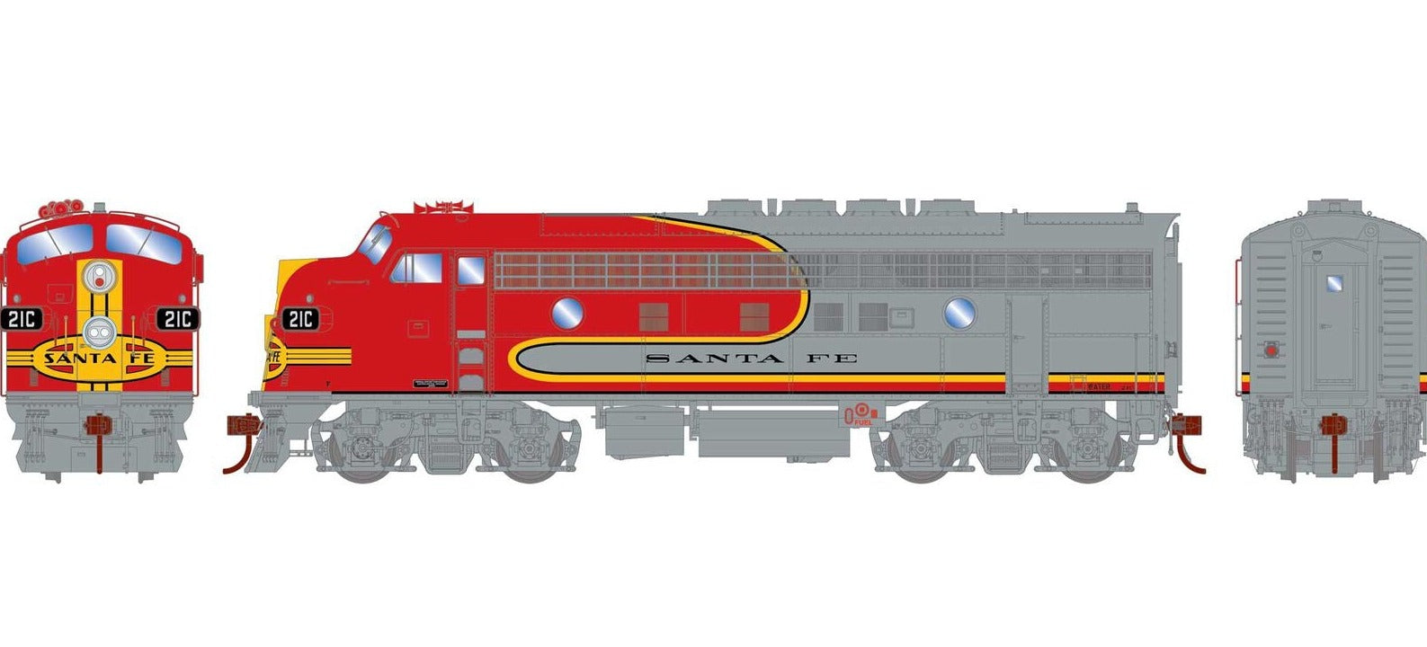 HO F3A Santa Fe/ Passenger #21C