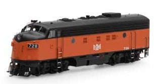 HO F7A With DCC & Sound, B&LE/Freight #728A
