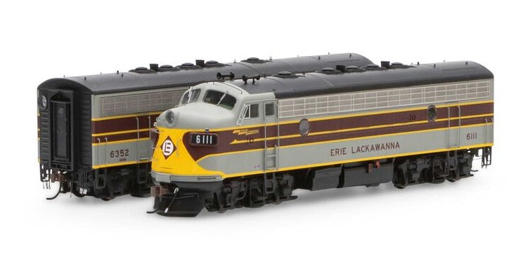 HO F7 A/B With DCC & Sound, Erie Lackawanna/ Freight #6111/#6352