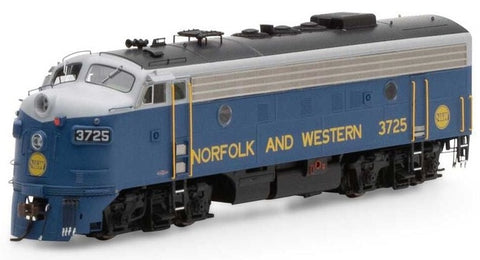 HO F7A with DCC & Sound, N&W/Freight #3725
