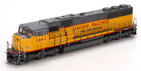 HO SD60M with DCC & Sound, UP/Yellow Sill Stripe #2442