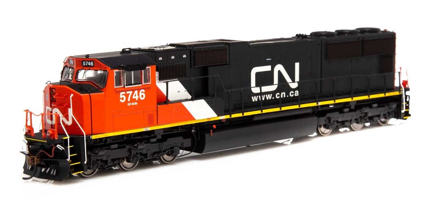 HO SD75I, Canadian National/ Web Address Logo #5746