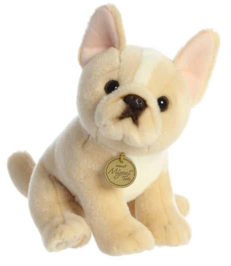 Stuffed animal of a French Bull dog.