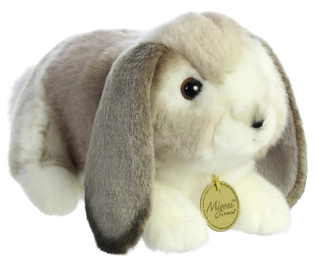 9" Holland Lop Rabbit Grey