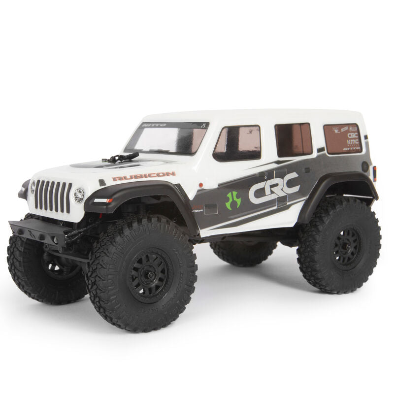 1/24 SCX24 Jeep Wrangler 4WD RTR Scale Mini Crawler (White) w/2.4