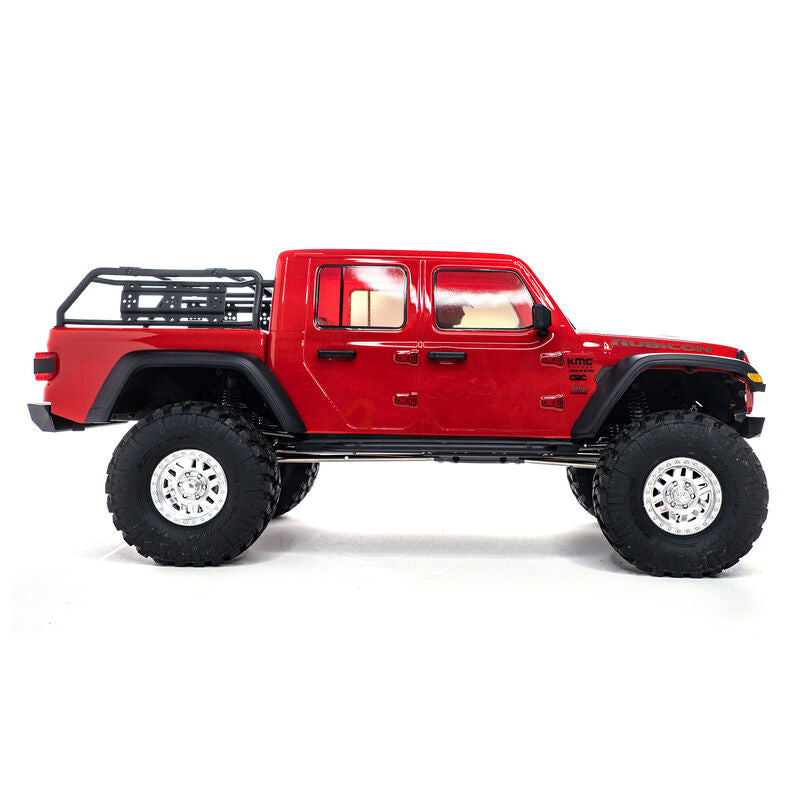 1/10 SCX10 III Jeep JT Gladiator Rock Crawler with Portals RTR Red