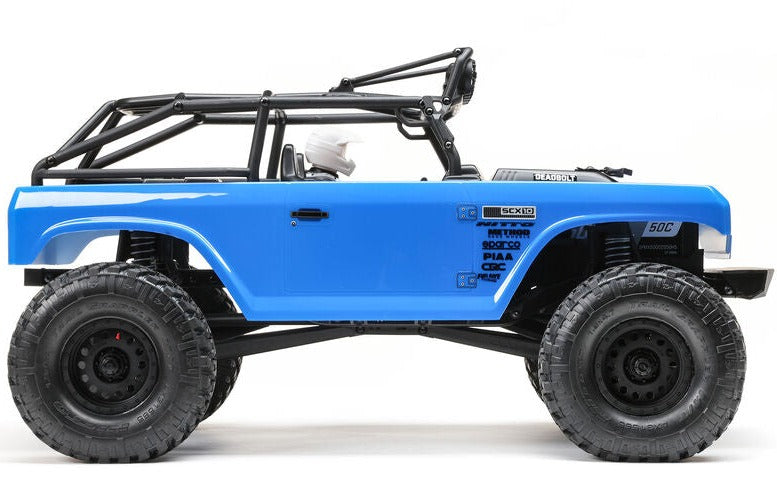 1/10 SCX10 II Deadbolt 4X4 Brushed RTR, Blue