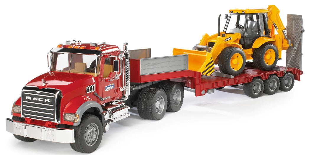 1/16 MACK FLATBED W/JCB BACKHO