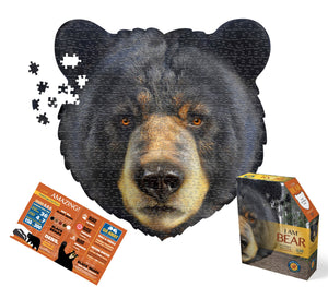 Bear head shaped 550 piece puzzles