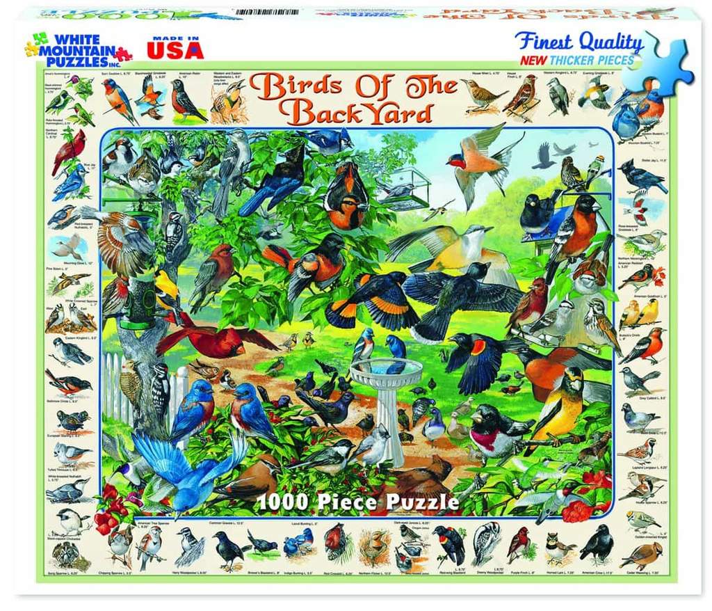 1000pc Birds of the Back Yard