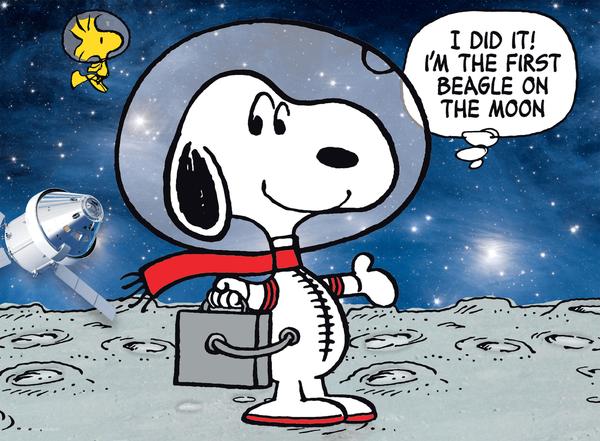 Moon Beagle Peanuts 100pc Puzzle
