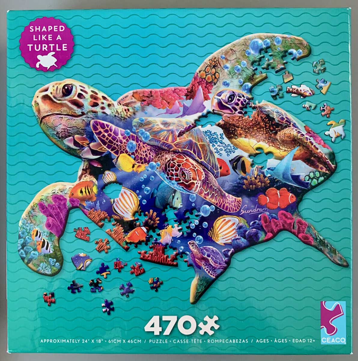 Turtle Shaped 470pc Puzzle
